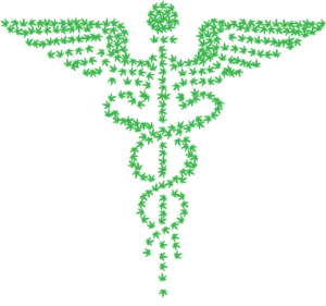 caduceus, nature, medical, medicine, pharmacy, prescription, silhouette, snakes, wings, hemp, leaf, plant, pot, weed